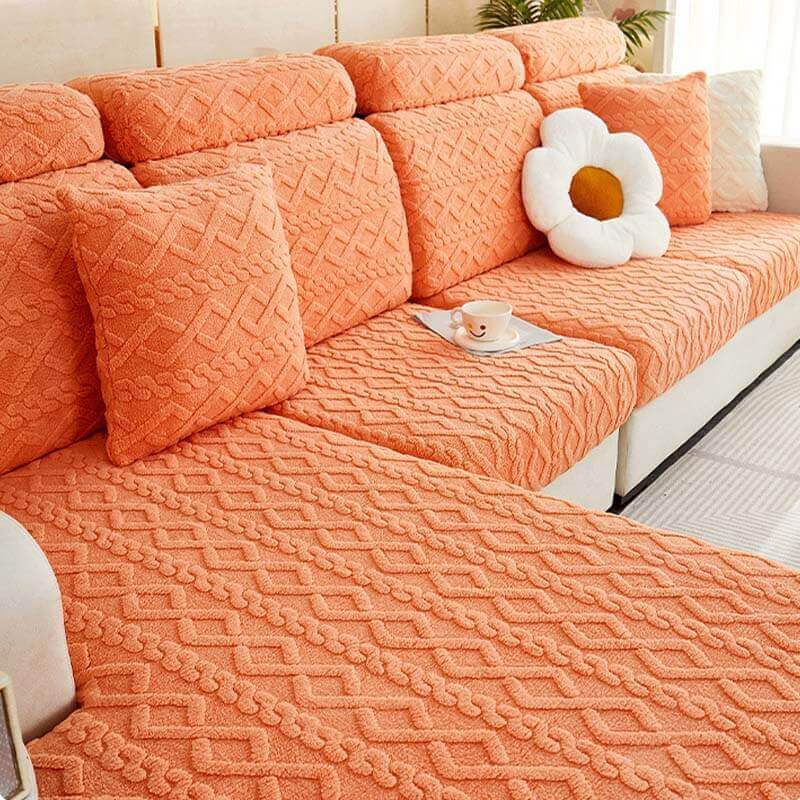 Cozy Plush Stretch Sofa Cover – Soft, Non-Slip & Washable