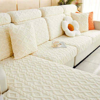 Cozy Plush Stretch Sofa Cover – Soft, Non-Slip & Washable