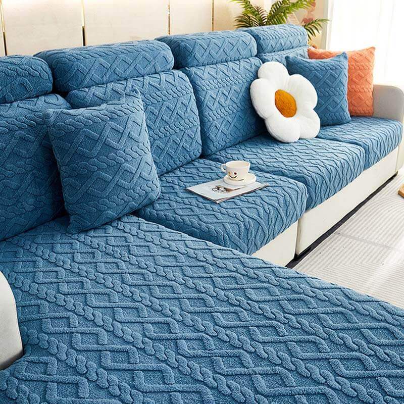 Cozy Plush Stretch Sofa Cover – Soft, Non-Slip & Washable