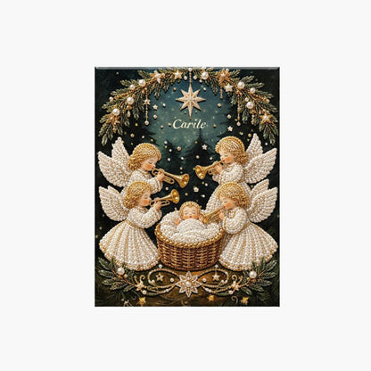 ✝️ LAST DAY 69% OFF – 💎Premium 3D Diamond Jesus Birth Nativity Scene Painting Art Kit | Luxury Flocked Canvas with Scratch-Resistant Non-Fading Diamond Beads DIY Christmas Faith Decor 🌟✝️💎