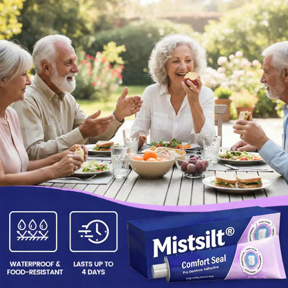 🔥 Mistsilt® Comfort Seal Pro Denture Adhesive🦷💜FDA Certified (Clinically Proven 96- Hour Lock Hold for Secure, Comfortable & Zinc-Free Denture Fit)