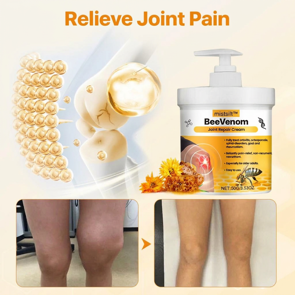mistsiltt™ Bee Venom Joint Repair Cream – Fast Pain Relief, Non-Recurring & Non-Irritating