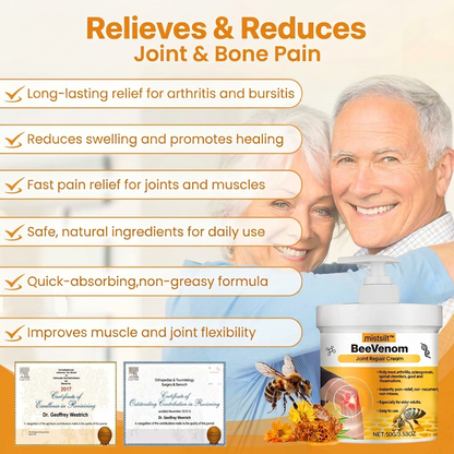 mistsiltt™ Bee Venom Joint Repair Cream – Fast Pain Relief, Non-Recurring & Non-Irritating