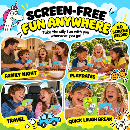50% OFF Today! Super Silly Go Fish Card Game for Kids & Family Game Night
