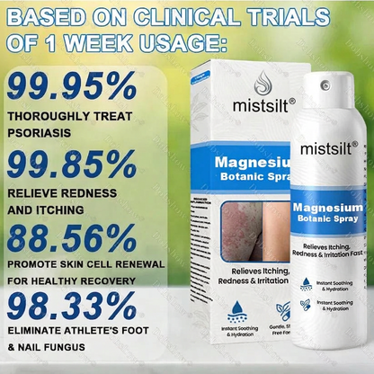 mistsilt® Magnesium Botanic Spray – Advanced Skin Recovery for Psoriasis & Eczema | Rapid Soothing, Steroid-Free